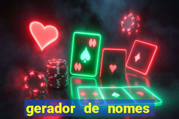 gerador de nomes para jogos